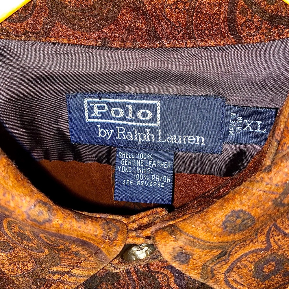 Polo By Ralph Lauren suede shirt